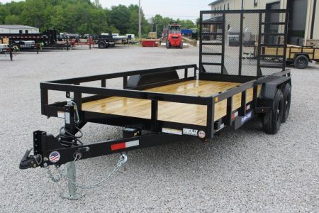 New 2027 Sure-Trac 7' x 16' Tandem Axle Tube Top Landscape Utility Trailer - 9900# GVW