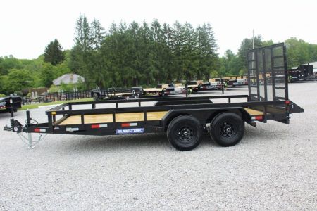 New 2027 Sure-Trac 7' x 16' Tandem Axle Tube Top Landscape Utility Trailer - 9900# GVW