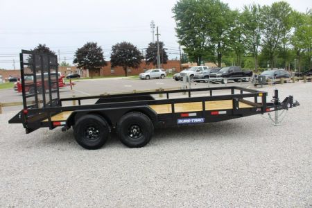 New 2027 Sure-Trac 7' x 16' Tandem Axle Tube Top Landscape Utility Trailer - 9900# GVW