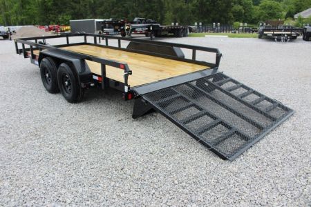 New 2027 Sure-Trac 7' x 16' Tandem Axle Tube Top Landscape Utility Trailer - 9900# GVW
