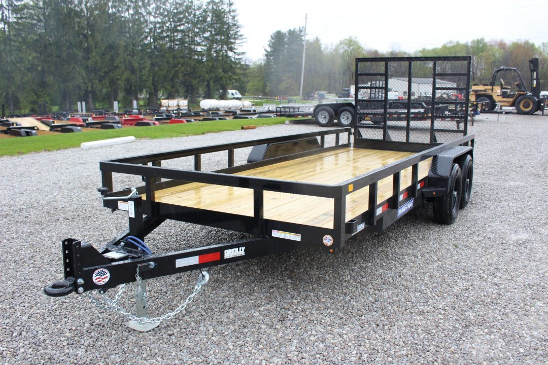 New 2027 Sure-Trac 7' x 18' Tandem Axle Tube Top Landscape Utility Trailer - 9900# GVW