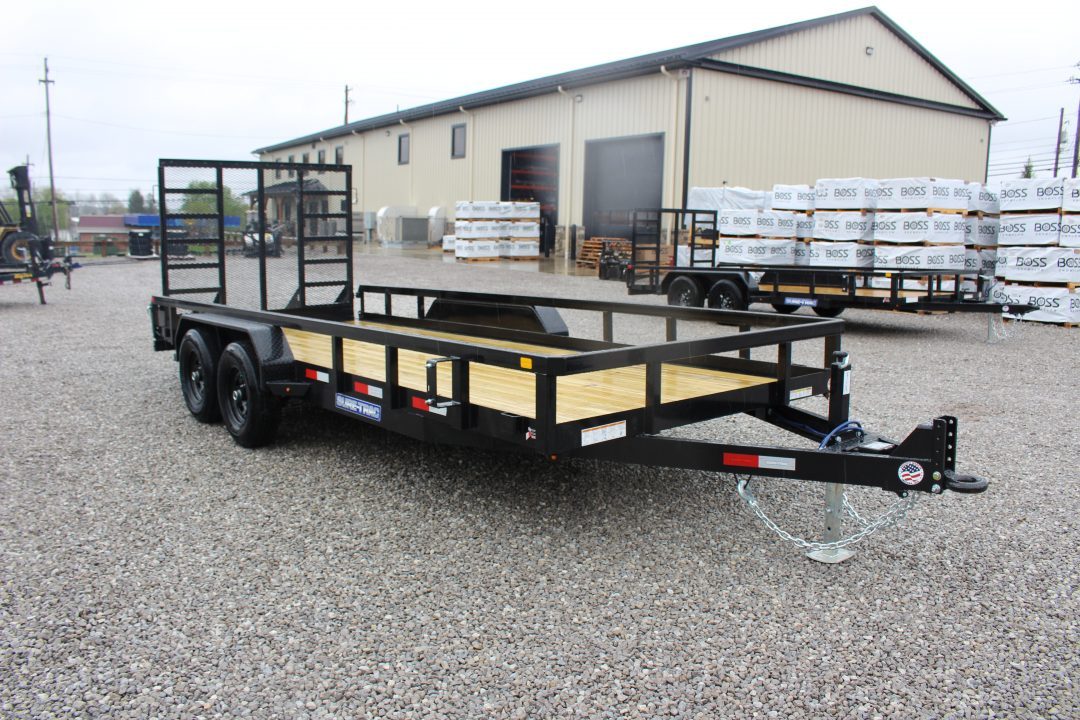New 2027 Sure-Trac 7' x 18' Tandem Axle Tube Top Landscape Utility Trailer - 9900# GVW