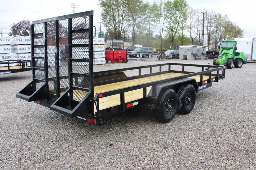 New 2027 Sure-Trac 7' x 18' Tandem Axle Tube Top Landscape Utility Trailer - 9900# GVW
