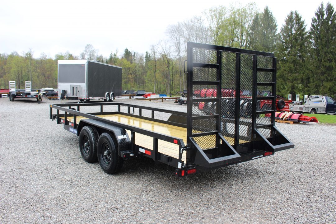 New 2027 Sure-Trac 7' x 18' Tandem Axle Tube Top Landscape Utility Trailer - 9900# GVW