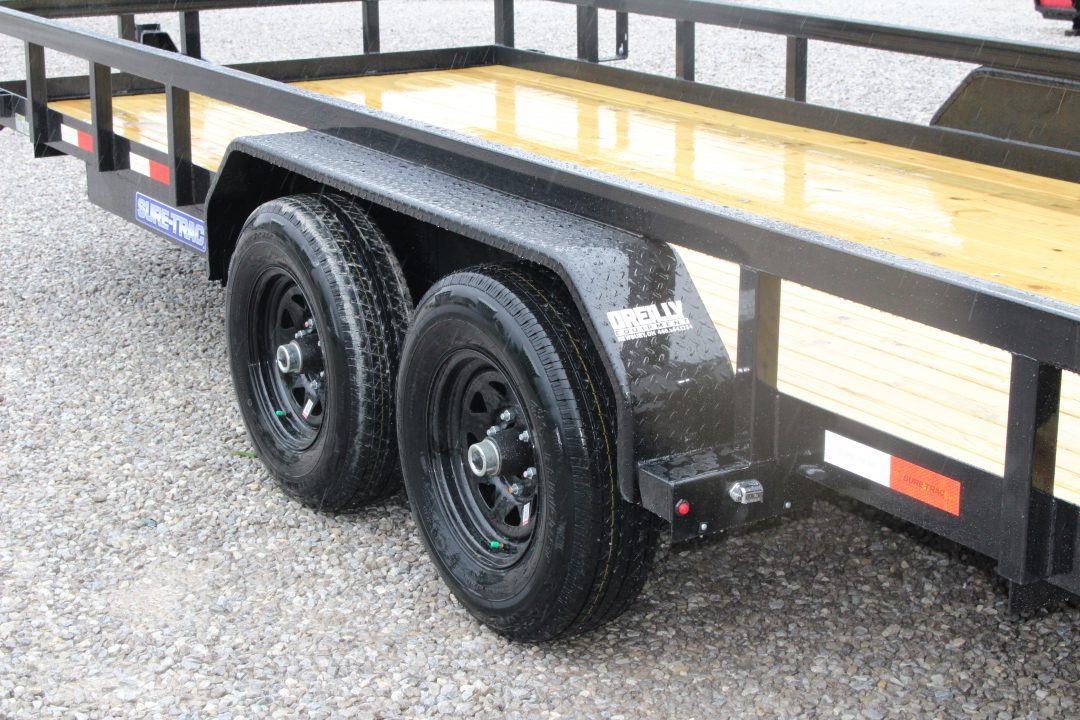 New 2027 Sure-Trac 7' x 18' Tandem Axle Tube Top Landscape Utility Trailer - 9900# GVW