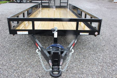 New 2027 Sure-Trac 7' x 18' Tandem Axle Tube Top Landscape Utility Trailer - 9900# GVW