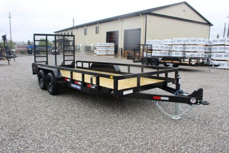 New 2027 Sure-Trac 7' x 18' Tandem Axle Tube Top Landscape Utility Trailer - 9900# GVW