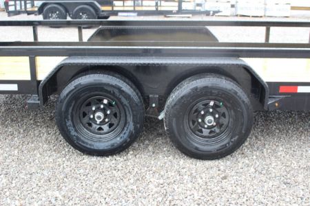New 2027 Sure-Trac 7' x 18' Tandem Axle Tube Top Landscape Utility Trailer - 9900# GVW