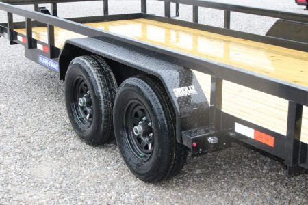 New 2027 Sure-Trac 7' x 18' Tandem Axle Tube Top Landscape Utility Trailer - 9900# GVW