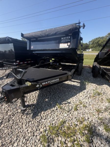 New 2025 Watchdog Trailers PD-14TA7 Dump Trailer 83X14 TA 5  hoist(GVW:14000) BLACK