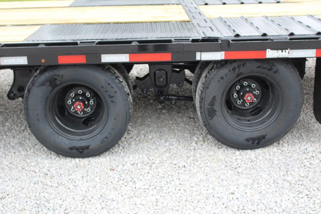 New 2027 Moritz FDGH Hydraulic Tail 30' GOOSENECK Deckover Flatbed Trailer- 25900# GVW