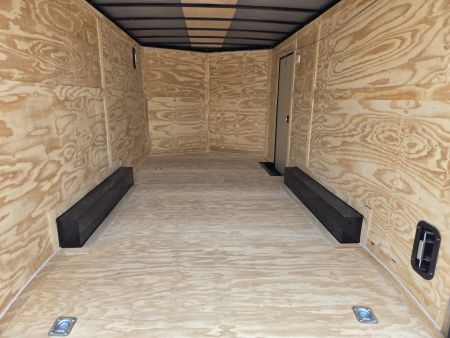 New 2027 Rock Solid 8.5X16 TANDEM 10K CARGO W/7' HEIGHT BLACKOUT TRIM & REAR RAMP DOOR