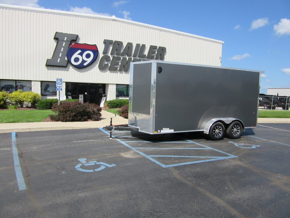 New 2026 Impact Trailers 7 x 16 KI-DX8416-070 Cargo / Enclosed Trailer 7K / Rear Flare / D-Rings