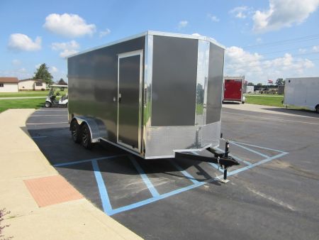 New 2026 Impact Trailers 7 x 16 KI-DX8416-070 Cargo / Enclosed Trailer 7K / Rear Flare / D-Rings