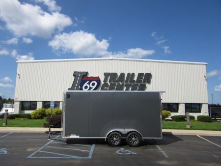 New 2026 Impact Trailers 7 x 16 KI-DX8416-070 Cargo / Enclosed Trailer 7K / Rear Flare / D-Rings