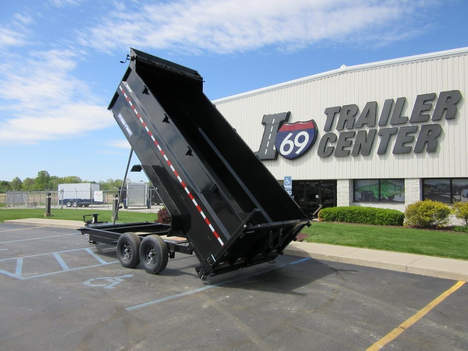 New 2026 Sure-Trac 7 x 16 ST-HTDU48216-140 Telescopic Dump Trailer 14K / 4-Foot Sides