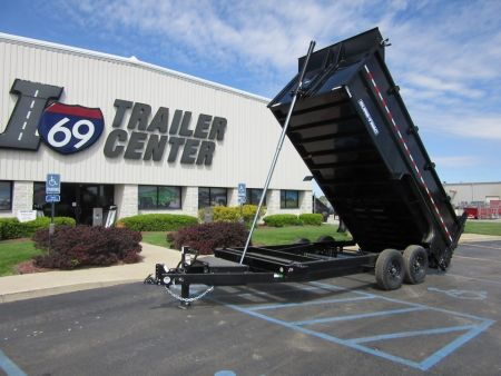 New 2026 Sure-Trac 7 x 16 ST-HTDU48216-140 Telescopic Dump Trailer 14K / 4-Foot Sides