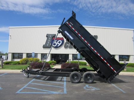 New 2026 Sure-Trac 7 x 16 ST-HTDU48216-140 Telescopic Dump Trailer 14K / 4-Foot Sides