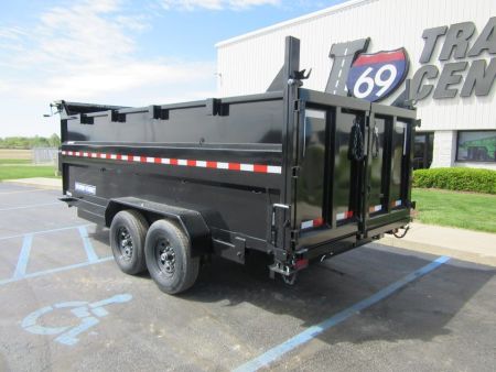 New 2026 Sure-Trac 7 x 16 ST-HTDU48216-140 Telescopic Dump Trailer 14K / 4-Foot Sides