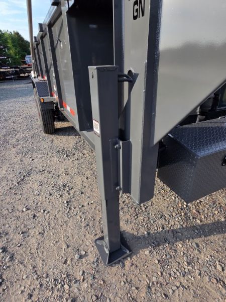 New 2027 Top Hat Trailers 16'x83" DX20 Gooseneck Low Profile 20K Dump Trailer