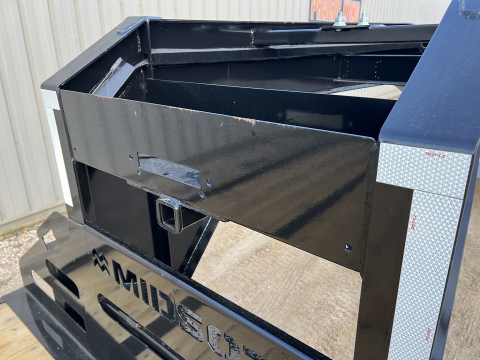New 2027 Midsota 36' Gooseneck Hydraulic Tail Flatbed Trailer