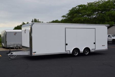 New INTECH 8.5x24 LITE SERIES ALL ALUMINUM CAR HAULER W/ Full Escape Door