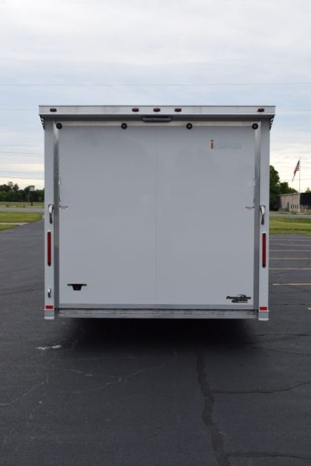 New INTECH 8.5x24 LITE SERIES ALL ALUMINUM CAR HAULER W/ Full Escape Door