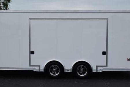 New INTECH 8.5x24 LITE SERIES ALL ALUMINUM CAR HAULER W/ Full Escape Door