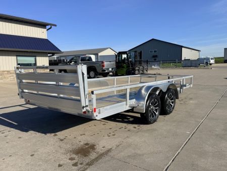 New 2027 H&H Aluminum 82"x16' 7k Rail Side Utility Trailer