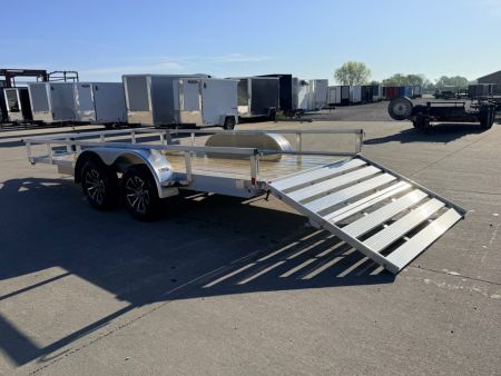 New 2027 H&H Aluminum 82"x16' 7k Rail Side Utility Trailer