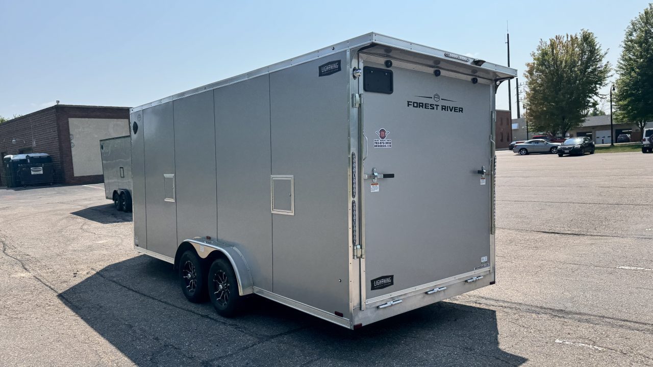New 2027 Lightning Trailers 7.5x23 Snowmobile Trailer
