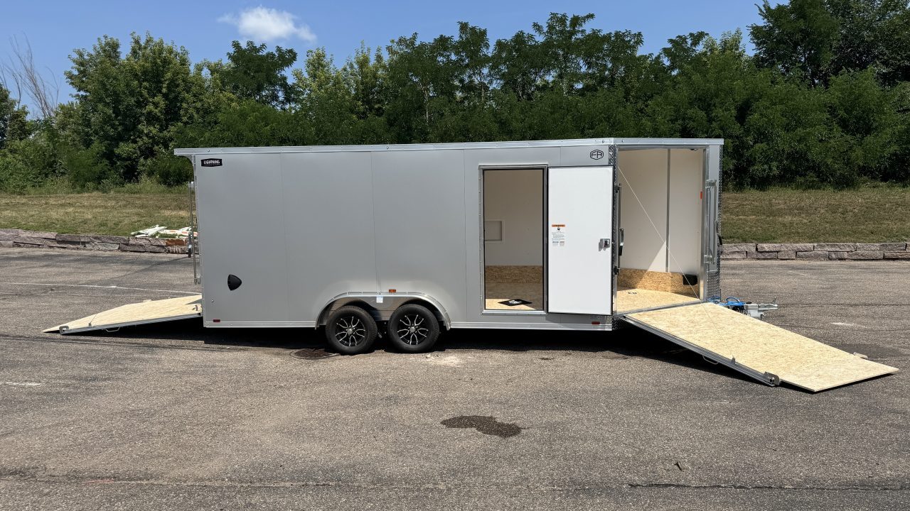 New 2027 Lightning Trailers 7.5x23 Snowmobile Trailer