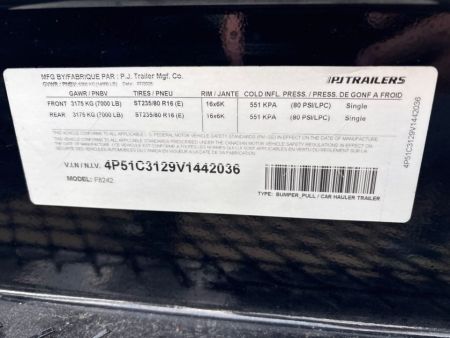 New 2027 PJ Trailers F8J2472BSYK Utility Trailer