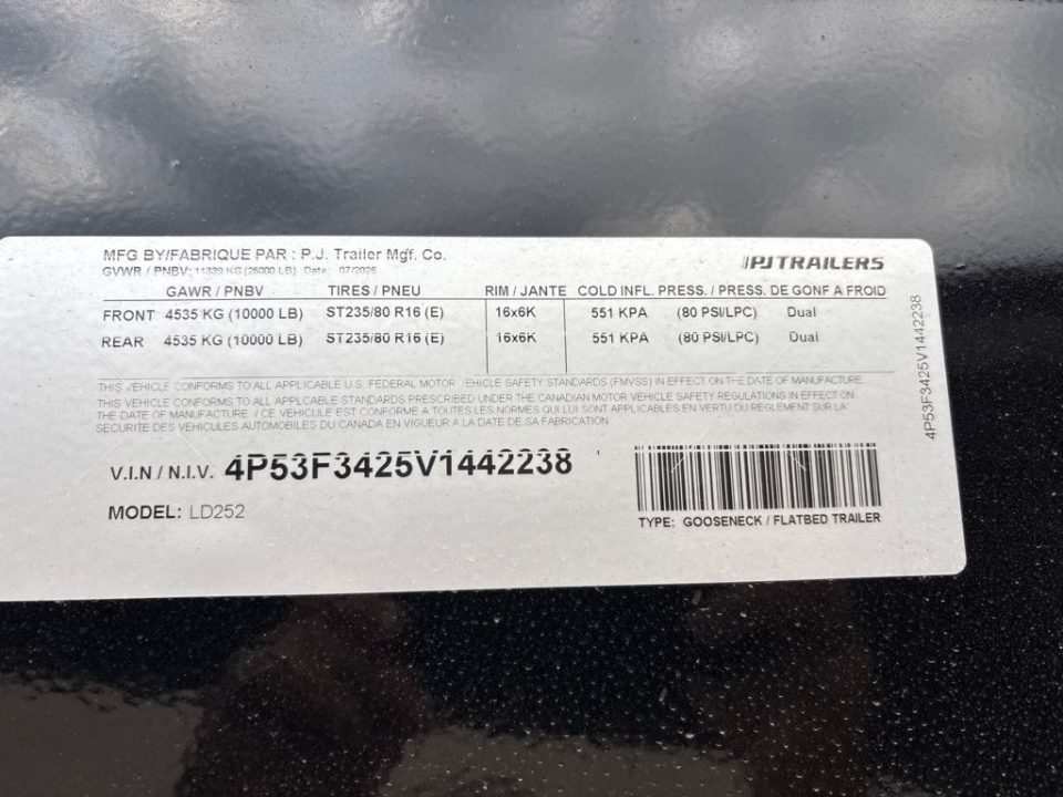 New 2027 PJ Trailers LDQ25A2BSWK Utility Trailer