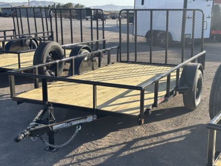 New 2026 GR Trailers 77X12 SINGLE AXLE W/4' GATE RAMP Utility Trailer