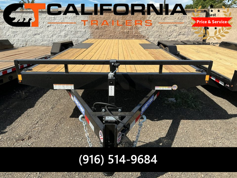 New 2026 Sure-Trac 8.5 x 20 Low Profile Deckover Flatbed 10K Deckover Trailer