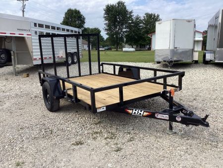 New 2026 H&H 76x10 Railside Utility Trailer, 3k Idler
