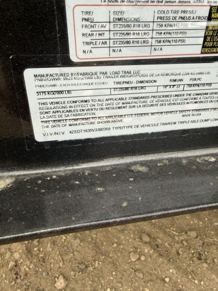 New 2027 Load Trail DL8316073SS Dump Trailer
