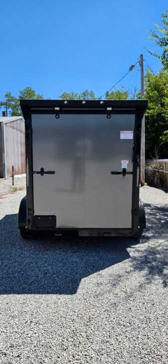 New 2026 Family Trailer 6x12 Tandem Axles Cargo / Enclosed Trailer-Screwless Exterior-Blackout Pkg- Rear Spoiler