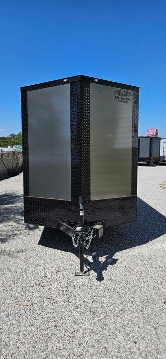 New 2026 Family Trailer 6x12 Tandem Axles Cargo / Enclosed Trailer-Screwless Exterior-Blackout Pkg- Rear Spoiler