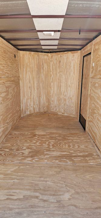 New 2026 Family Trailer 6x12 Tandem Axles Cargo / Enclosed Trailer-Screwless Exterior-Blackout Pkg- Rear Spoiler