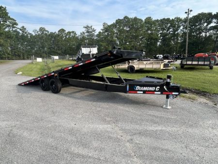 New 2027 Diamond C DET Tilt Trailer, 8.5x24 Full Tilt , Power up & Down, 8K Axles, #12,680 lbs