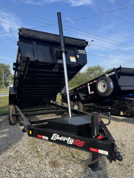 New 2027 LIBERTY Dump Trailer LD14K83X16B8TS 83X16 TA TELESCOPIC W/ 24  SIDES (GVW:15400) MIDNIGHT BLACK
