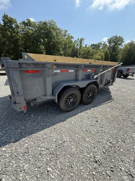 New 2027 Diamond C LPT 207 14’ Dump Trailer, HYD JACK, BOARD BRACKETS, 32” SIDES