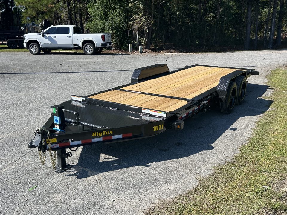 New 2027 Big Tex 16TI Tilt Trailer, 83X20 (16ft Tilt+4ft Stationary), 8K Axles, I-Beam Frame , Fork Holders