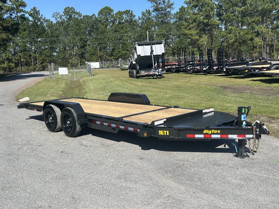 New 2027 Big Tex 16TI Tilt Trailer, 83X20 (16ft Tilt+4ft Stationary), 8K Axles, I-Beam Frame , Fork Holders