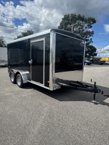 New 2027 American Hauler 7'X14' Cargo / Enclosed Trailer / Night Hawk Edition Round Front
