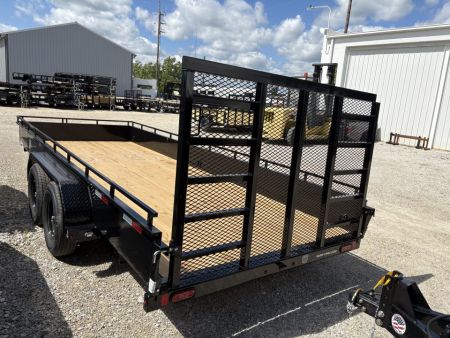 New 2027 Sure-Trac 7X18 TANDEM STEEL HIGH SIDE Utility Trailer