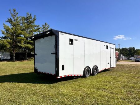 New 2027 Rock Solid Cargo 8.5x28 Race Trailer -7'6" Finished Interior-7000LB Spread Torsion-RECESSED E-TRACK-Car/Race Trailer