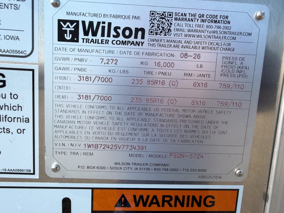 New 2027 Wilson Trailer Company 24' RANCH HAND Stock Trailer